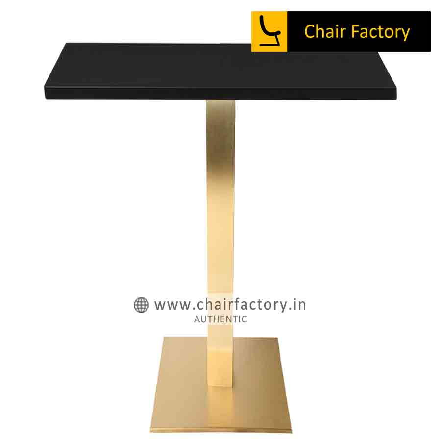 Chroma Gold Square Cafe Table 